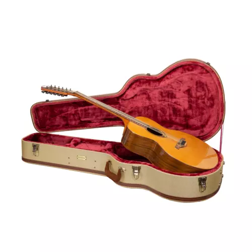 Crossrock Master Series Super Jumbo Guitar Case for Gibson SJ-200-Fabric Tweed