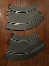 Vintage 1966 Strombecker Slot Car Track Curved Pieces - Set of 2 - Made in USA