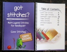 Got Stitches Multi-Layered Stitches Book for Needlepoint Canvas Gone Stitching