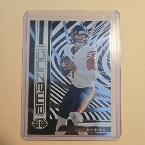 Justin Fields 2023 Panini Illusions Amazing Insert #10 Chicago Bears
