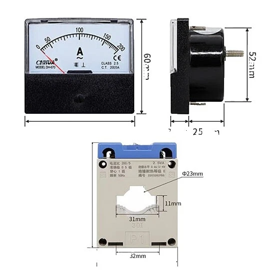 Equipo de prueba de Ca amperímetros