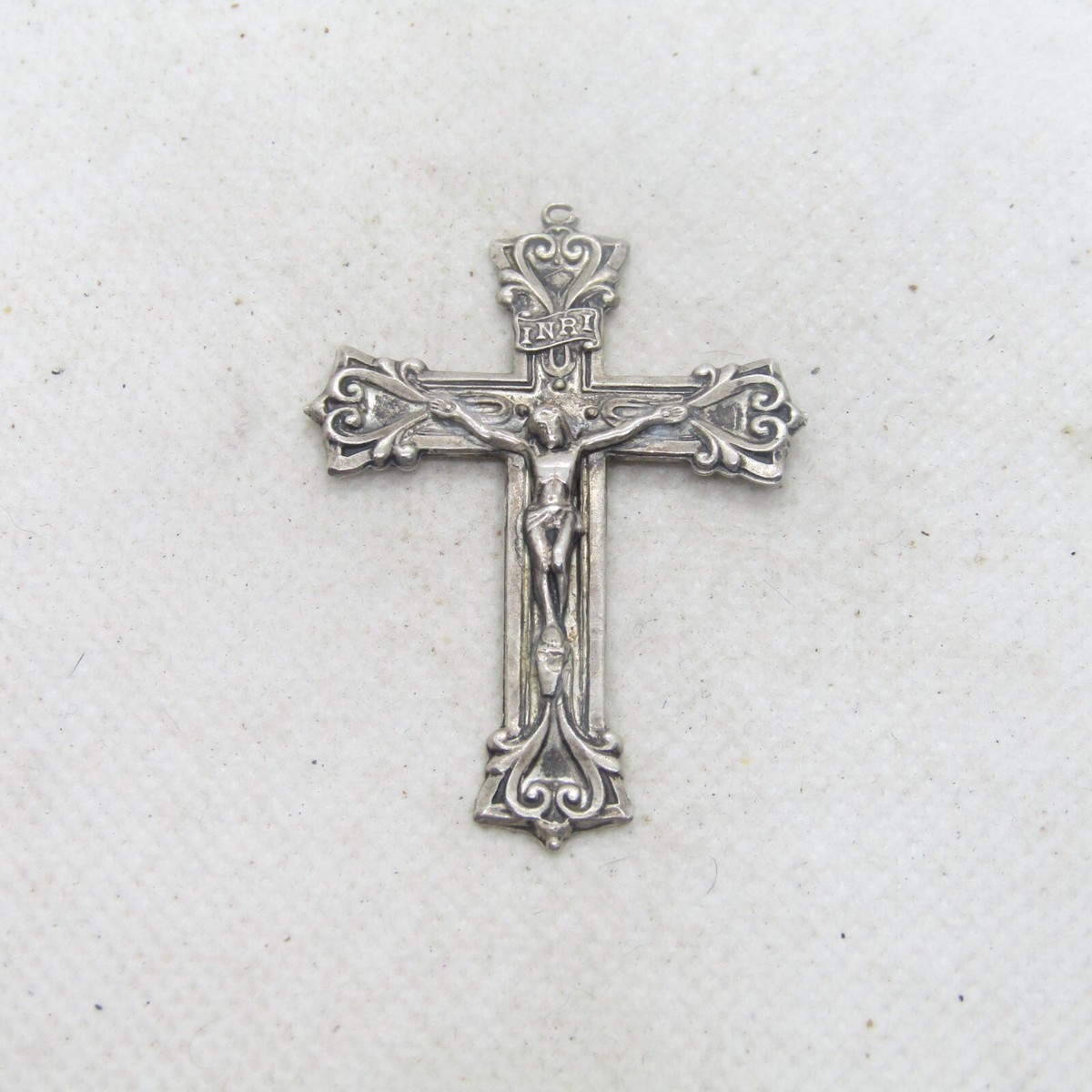 アクセサリー antique vintage old silver cross pendant Vintage Silver Cross Necklace from Sears With Cubic Zirconia