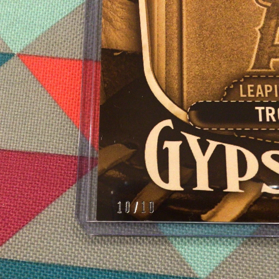 Mike Trout #GS-1 Angels 10/10 made 2016 Topps Gypsy Queen Glove Stories Gold 5x7 - Image 2 of 3