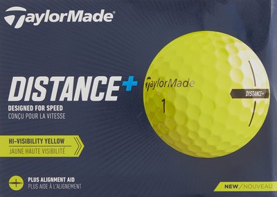 TaylorMade Large Yellow Recreation Ball React Speed Core Max Distance Spin Feel