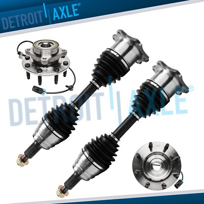 #ad #ad 4WD Front CV Axle Wheel Bearing Hub Assembly for Chevy Silverado 2500 3500 GMC $333.92