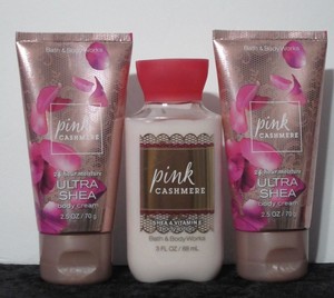 Details About Rare Lot 3 Bath Body Works Pink Cashmere Shea 2 Body Cream Body Lotion New