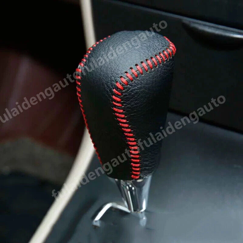 Cubierta de perilla de cambio de marchas cosida a mano para Lexus RX350 450H 2016-22 PU HÁGALO USTED MISMO Foto 2 de 4