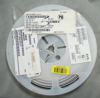 Reel of 2917 Murata GRM1885C1H102GA01D SMD Ceramic Capacitors