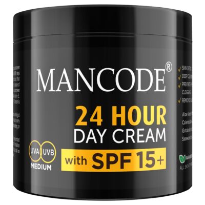 Mancode 24 Stunden Tagescreme SPF 15 Für Alle Hauttypen 100gm