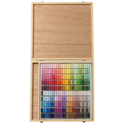 Holbein Künstler Soft Pastels 250 Farben Set S969 in Holzbox Made in Japan Neu