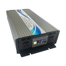 LCD 3000W Pure Sine Wave Power Inverter 12V/24V/48V DC to 120V AC US Stock