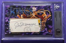 JOE DIMAGGIO 2021 BAS HA HISTORIC AUTOGRAPHS KINGS 3 GOLD CUT SIGNATURE AUTO HOF