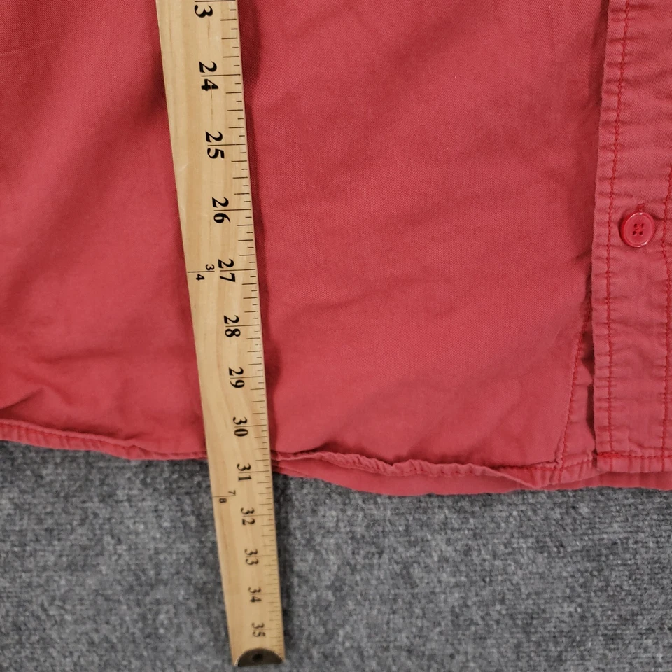 Ecko Unltd Button Up Shirt Mens 2XB Big Red Short Sleeve Collared Pocket Casual - Image 4 of 4