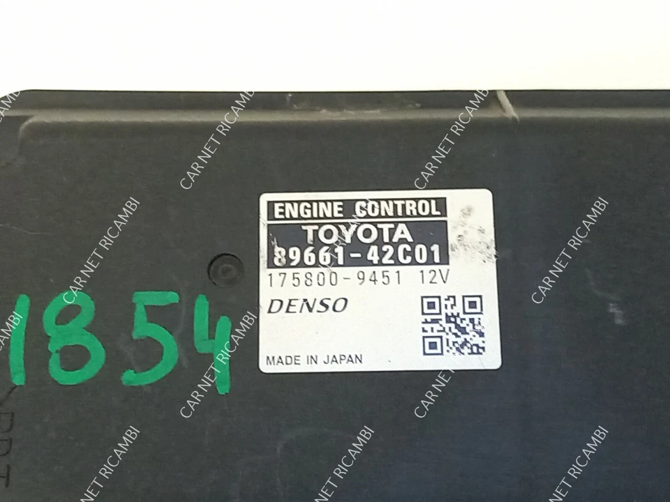 89661-42C01 CENTRALINA MOTORE ECU TOYOTA RAV4 III 2.2 D 130 KW DENSO 175800-9451 - Immagine 2 di 4