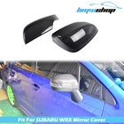 Fit For Subaru WRX STI 4th Saloon 2pcs 15-21 Carbon Fiber Side Mirror Cover