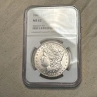 1886 S Morgan Silver Dollar NGC MS62 QA3281 C027
