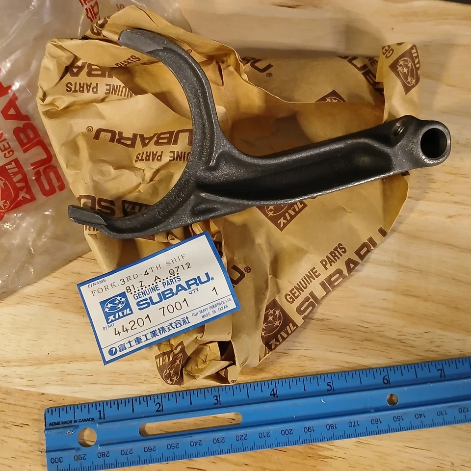 1985 - 1989 Subaru DL GL Brat вилка переключения 3 4 # 44201 7001 новый из старых запасов OEM подлинный - Изображение 2 из 2