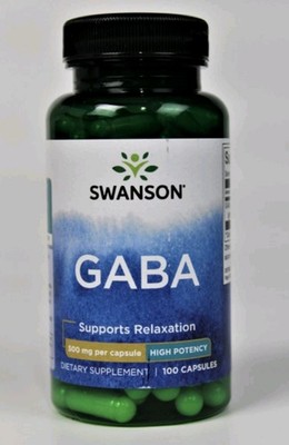 Swanson Gaba 500 mg 100 Caps BEST natural anti anxiety supplement