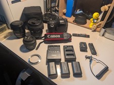 Canon EOS 80D Camera with Lenses - 50mm F1.8, 28-105mm F3.5-4.5, 10-20mm F4-5.6