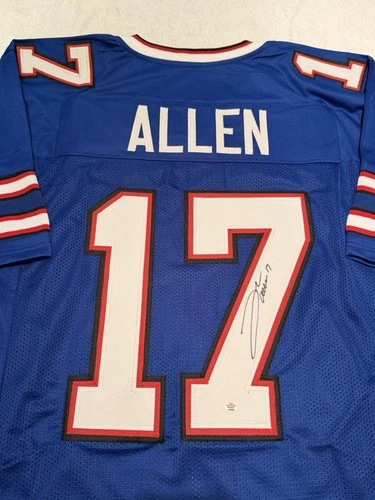 Josh Allen Buffalo Bills Signed Football Jersey with COA