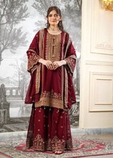 Designer Collection Silk Salwar Kameez With Dupatta For Wedding  Reception