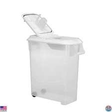Buddeez 50 QT Airtight Pet Food Storage Container - Rolling Bin for Dogs & Cats