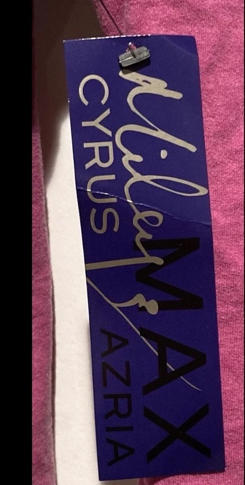 Miley Cyrus 拉链运动衫连帽衫 | 罕见复古 | 中号 全新带标签 — 第 3/4 张图片