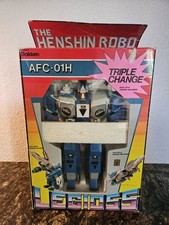 VERY RARE Henshin Robo Legioss 1/35 Blue Alpha Triple Change - Gakken 1983