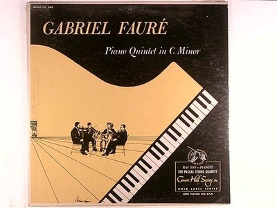 Gabriel Fauré   Piano Quintet 2 LP 1950s Concert Hall Classical 33 RPM