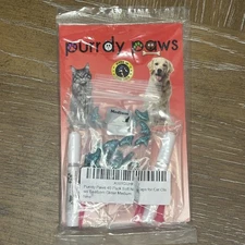 40 Pack Soft Nail Caps For Cat Claws * Purrdy Paws - MEDIUM - USA