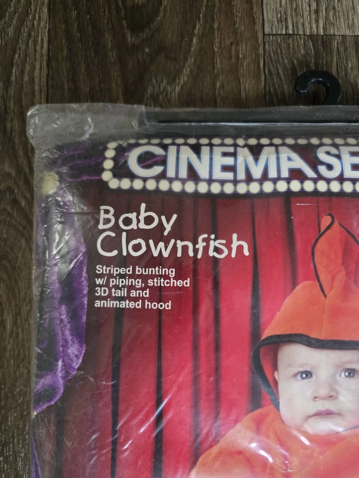 Disfraz de pez payaso bebé Secrets Cinema 0-6 meses Bunting nuevo en paquete bebé Nemo Foto 2 de 4