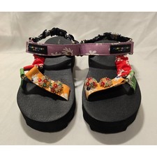 Kurt Geiger London Mini Orion Daisy Flower Embellished Platform Sandal Girls 4.5