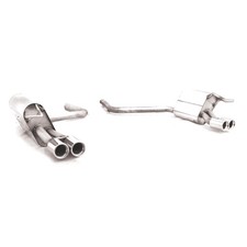 FOX Endschalldämpfer ohne Ausschnitt je 2x76 mit Absorber Mercedes E-Klasse W211