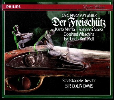 DER FREISCHÜTZ - CARL MARIA von WEBER   2-CD-BOX m. S. LORENZ, EVA LIND, SIR COL