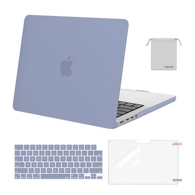MOSISO MacBook Pro 14 inch, 12.4 x 8.8 x 0.62 inches, Lavender Gray 