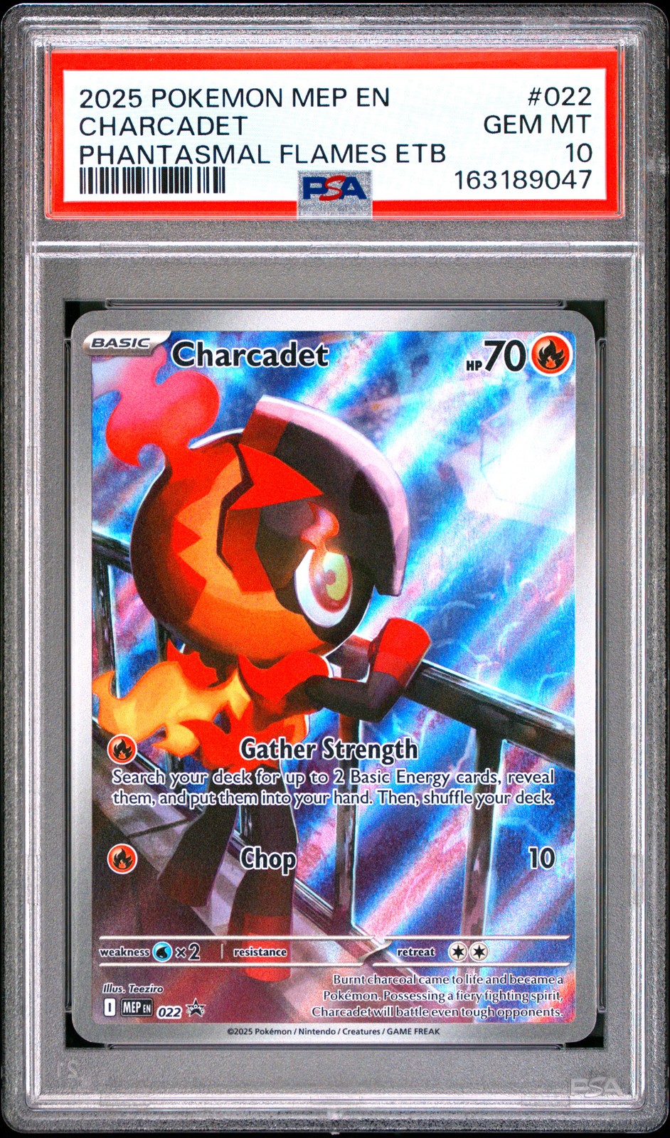 Charcadet 022/094 Phantasmal Flames Elite Trainer Box Pokemon PSA 10