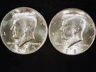 1983-P and D Kennedy Half Dollars (2 coins) AU++. Free Shipping!