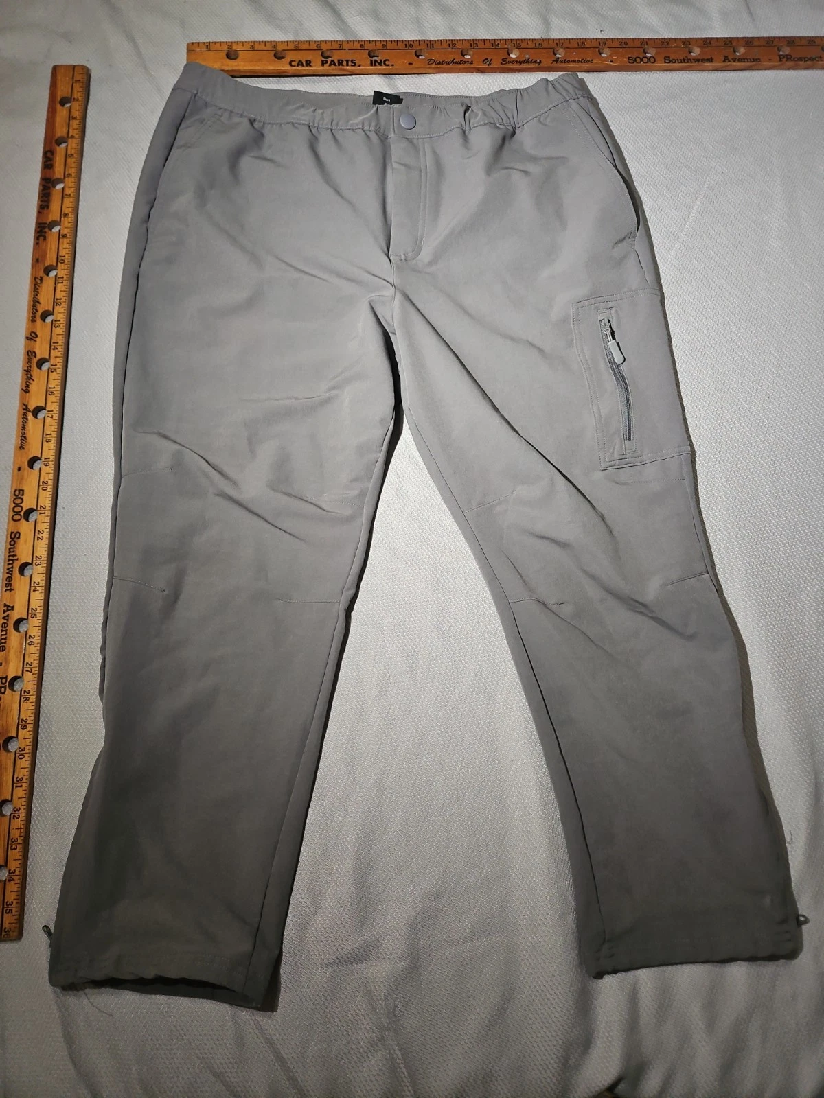 Fielder Bonobos Pants Mens XL Short Gray Performance Stretch Travel Casual