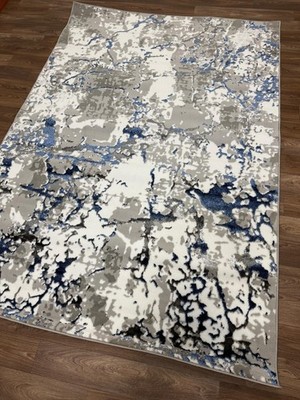 Emoji Abstrakter Schimmer Teppich - Marmor Design Stil Wohnzimmer Vorleger 160c230