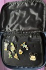 2015 Small Walt Disney World Trading Pin Collector Bag Blue Embroidered Mickey  — photo 2