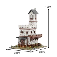 Compatible Modular Building Medieval Fortress with Realistic Details 3839