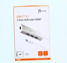 J5 Create USB-C 3.1 3-Port HUB With HDMI (JCH451)