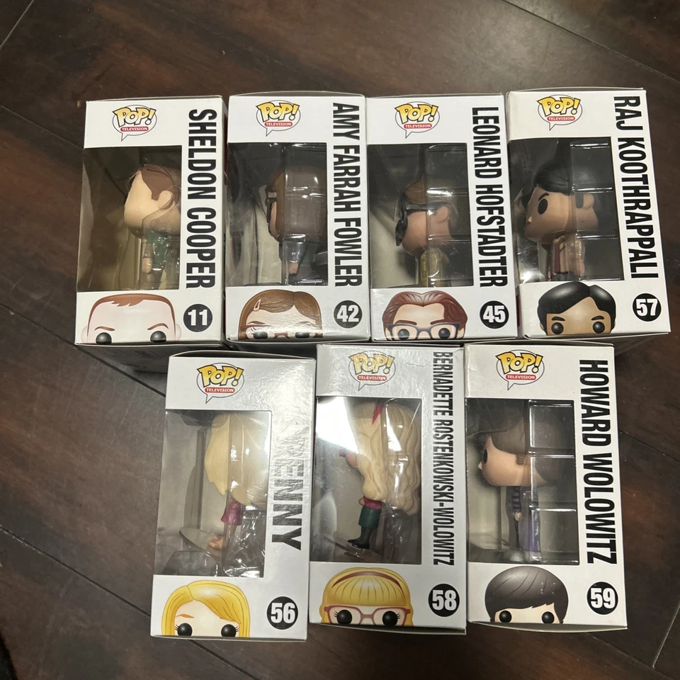 7 - FUNKO Pop Big Bang Theory Vaulted Sheldon Amy Leonard Raj Bernadette Howard - Image 4 of 4