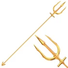 Metal Trident Spear Cosplay Costume 3 Prong Poseidon Weapon for Adults F...