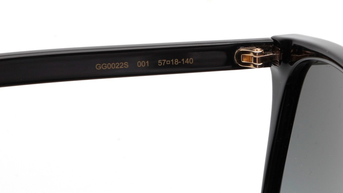 Gucci GG0022S 001 Sunglasses Black Square Oversized Made in Italy 57-18-140 Amazon.com: Gucci Lightness Square Women Sunglasses GG0022S  main image 4
