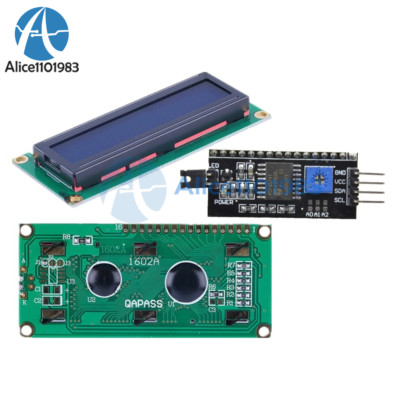 1602 16x2 LCD Character Display + IIC/I2C Serial interface Board Module