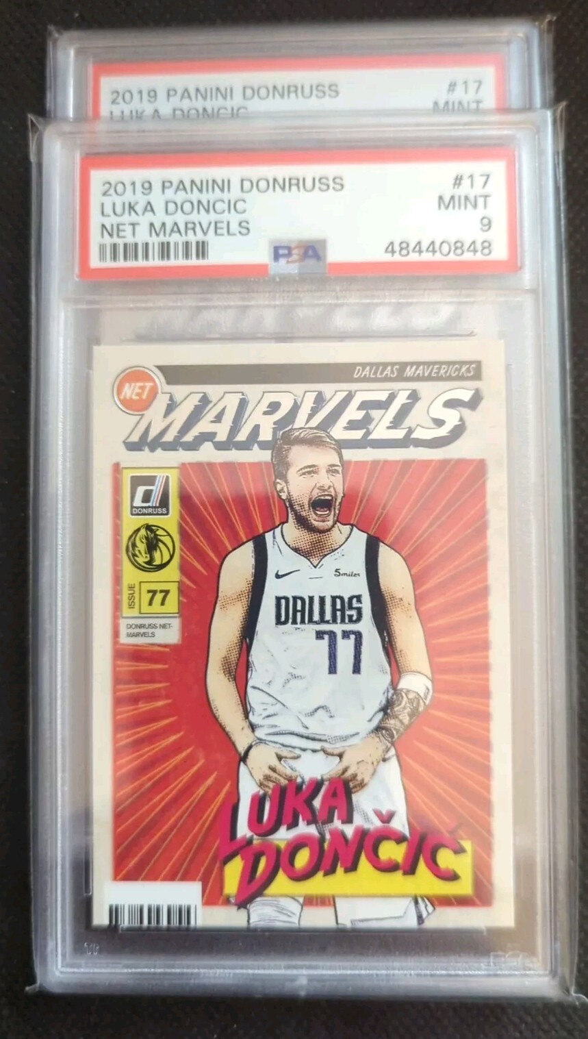 2019-20 Panini Donruss Net Marvels  Luka Doncic #17 PSA 9 Mint