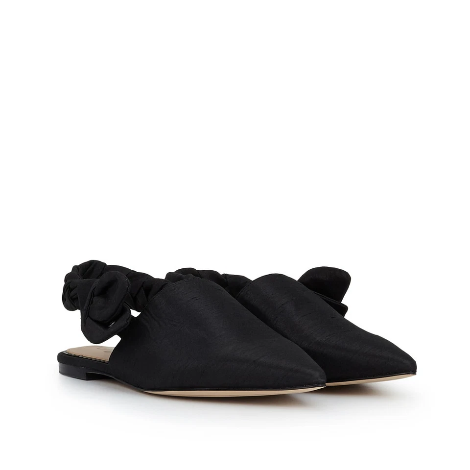 Sam Edelman Rivers Women's Size 10M Black Silk Braided Slingback Point Toe Mules - Image 4 of 4