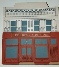 1992 The Cat's Meow Series X Leppert's 5 & 10 Store Retired Signed by Faline