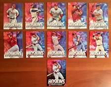 2020 Topps RHYS HOSKINS Highlights Base + Black #'d /299 - 11 Baseball Card Lot